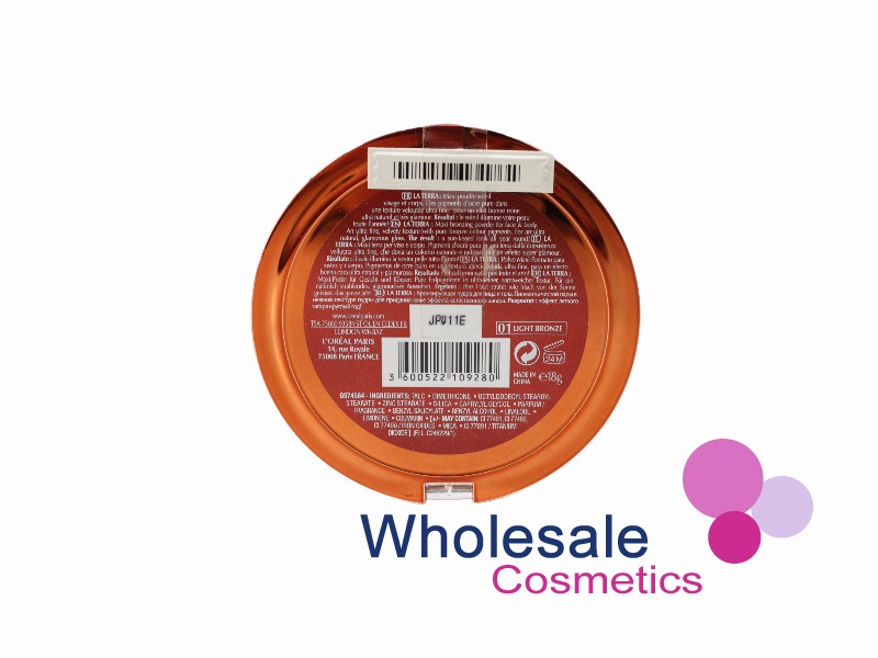 8 x L'Oreal Sunrise In Paradise La Terra Sun Powder - 01 LIGHT BRONZE